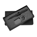 Pen and Keychain 2in1 Combo Gift Set - For Employee Joining Kit, Corporate, Client or Dealer Gifting, Promotional Freebie BG-JKSR102