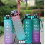 1000ml Motivational Gym, Yoga, Home, Travel Water Bottle - Assorted Colors - For Return Gift, Sports Day Gift BG-524