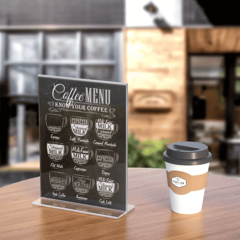 Acrylic Menu Stand / T Type Display Stand
