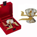 Brass Swastik Diya with Royal Velvet Box for Pooja,Diwali,Home Decor, Return Gift.